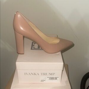 Ivanka Trump Nude Leather Heels Lysa